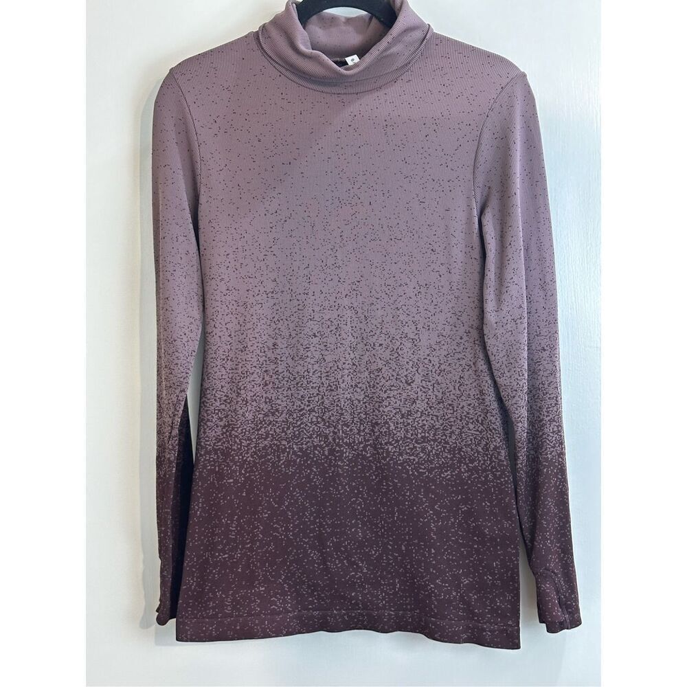 Athleta Size L purple/grape turtleneck shirt